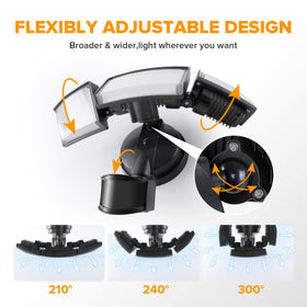LUTEC timer options 1/3/10 minutes to customize lighting duration.