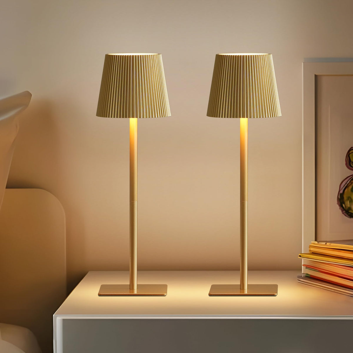 LUTEC lamp with touch control offering warm, natural, and cool colors.