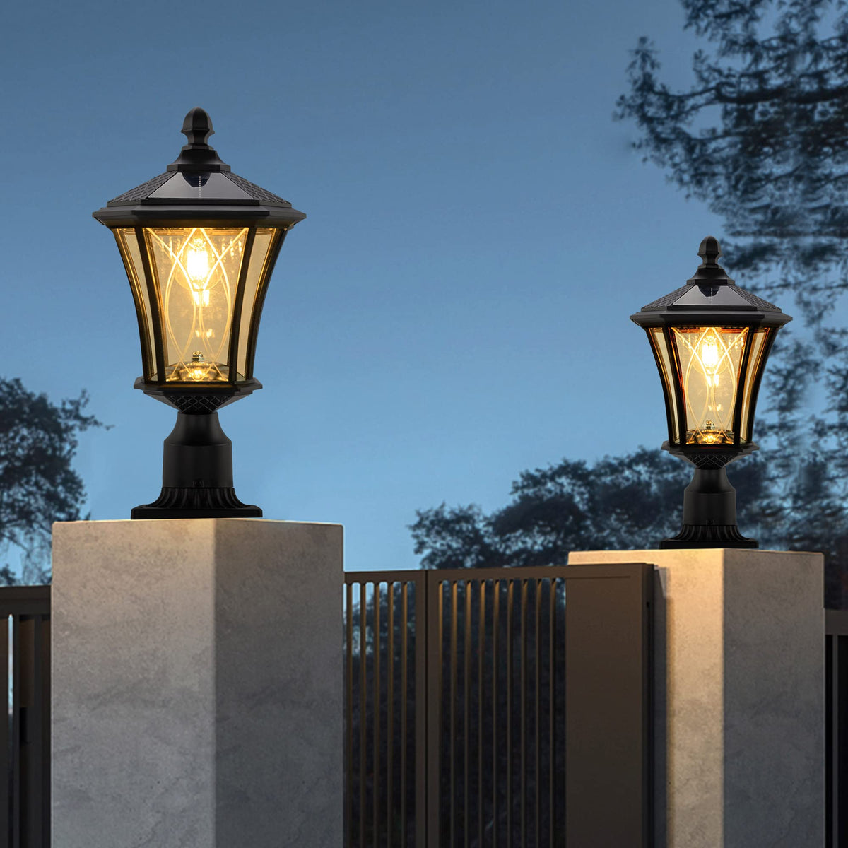 LUTEC waterproof exterior light withstands rain and heat.