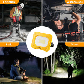 LUTEC yellow housing ensures quick identification during tasks.