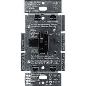 Lutron Ariadni LED+ dimmer toggle in action for smooth LED dimming