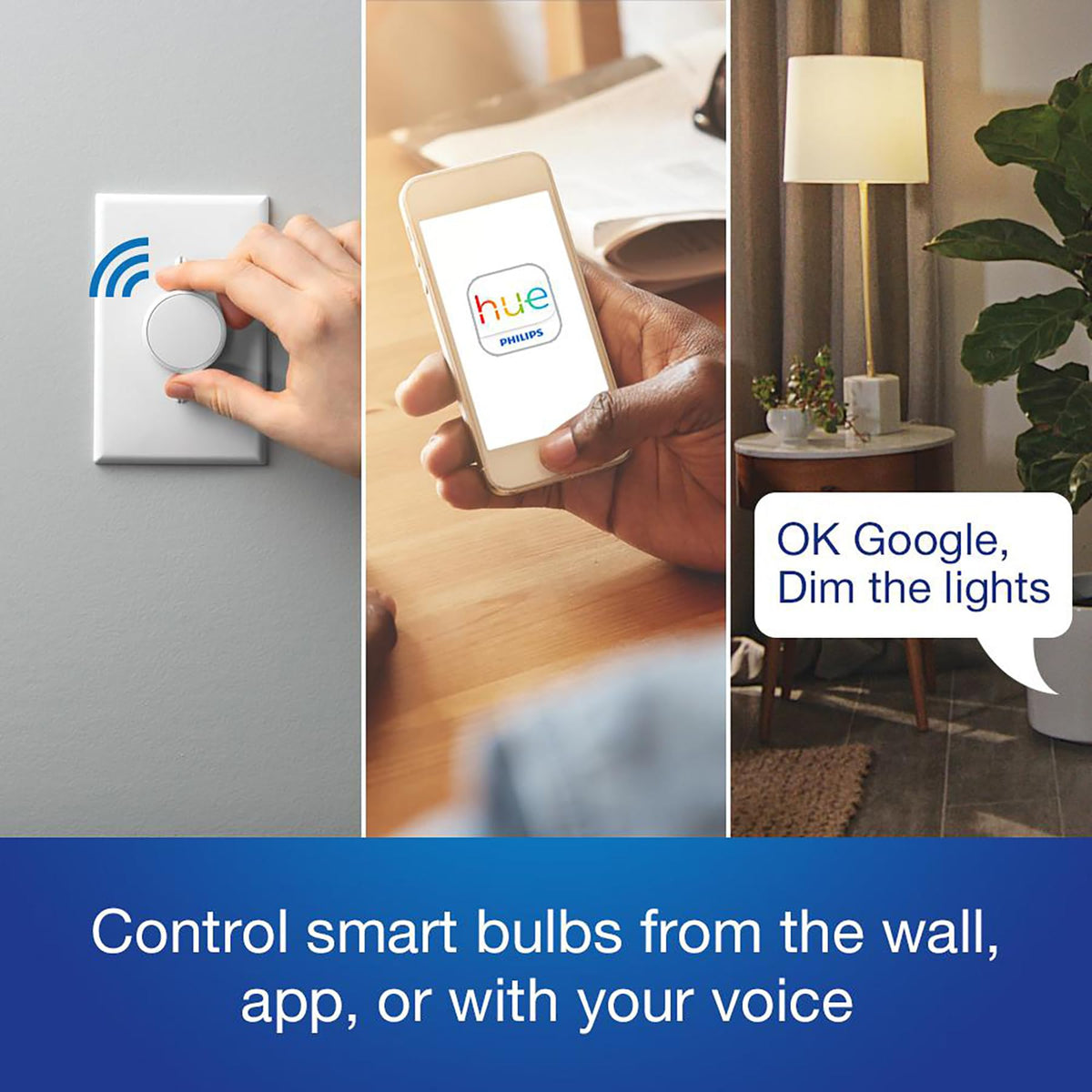 Aurora ready-mode concept keeps Hue bulbs accessible.