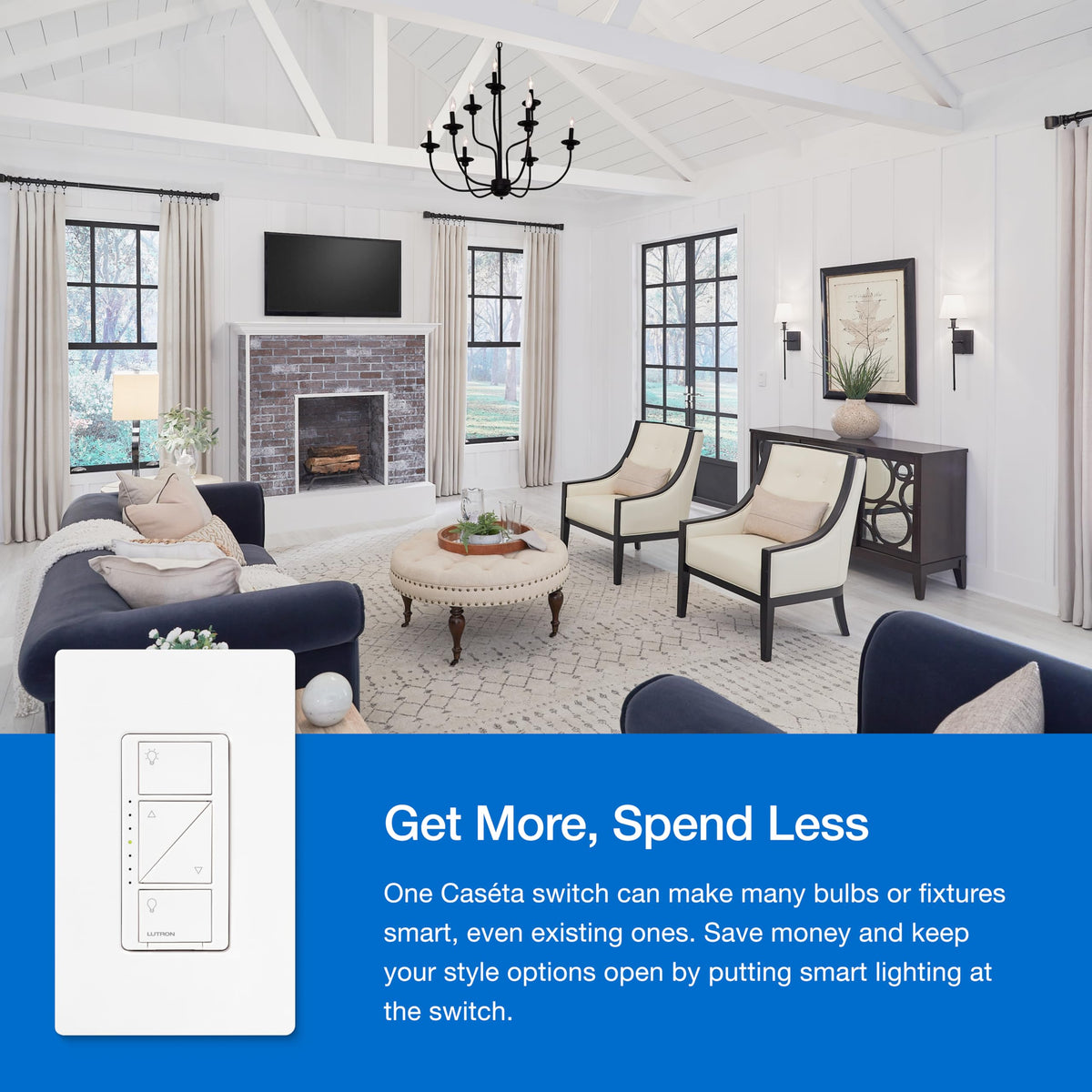 Lutron Caseta 3-way dimmer setup supports multi-point control