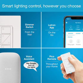 Lutron Caseta 3-way compatible switch for flexible multi-location control.