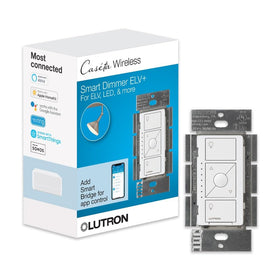 Lutron Caseta ELV+ dimmer in-wall installation for seamless LED control