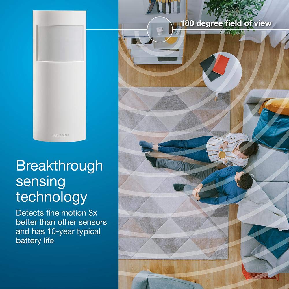 Lutron Caseta motion sensor hallway placement for automatic light management.