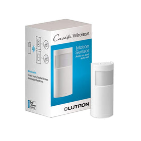 Lutron Caseta motion sensor wall-mount detects movement for automatic lighting.