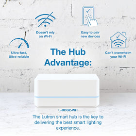 Lutron Caséta Smart Hub Google Assistant compatibility for effortless control.