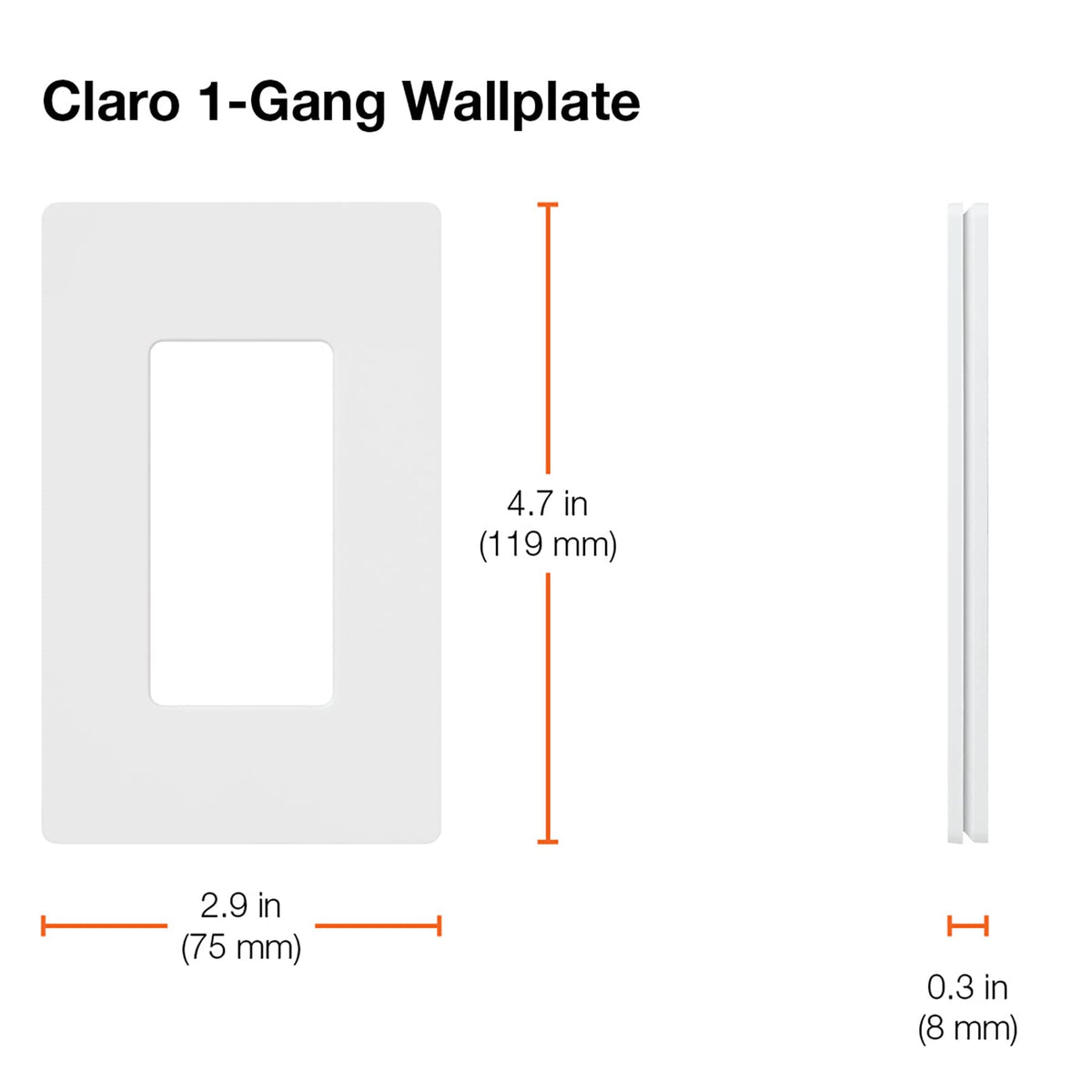 Lutron Claro flush-mount wall plate creates a seamless wall finish.