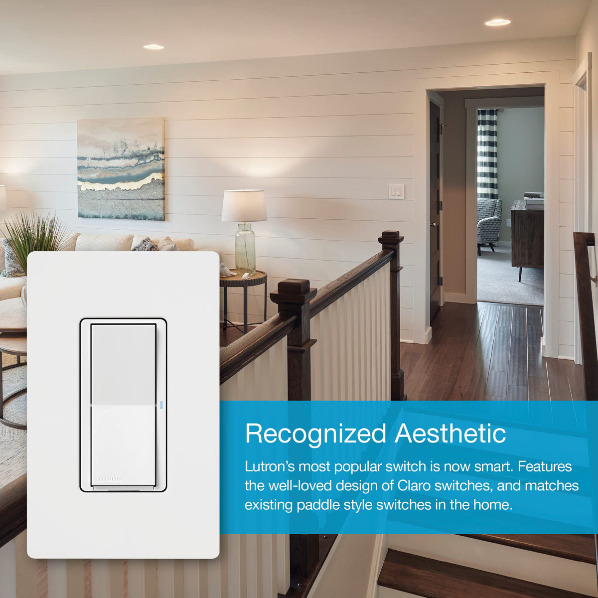 Lutron Claro 3-way setup image illustrating flexible wireless configuration