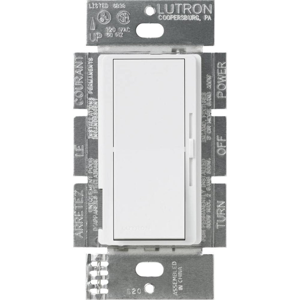Lutron Diva 3-Speed Fan Control front view for precise, adjustable cooling
