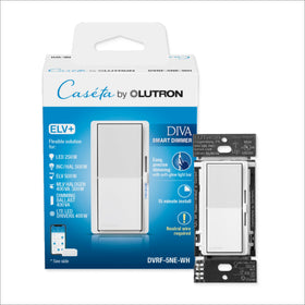 Lutron Diva ELV+ dimmer front view showing precise LED dimming