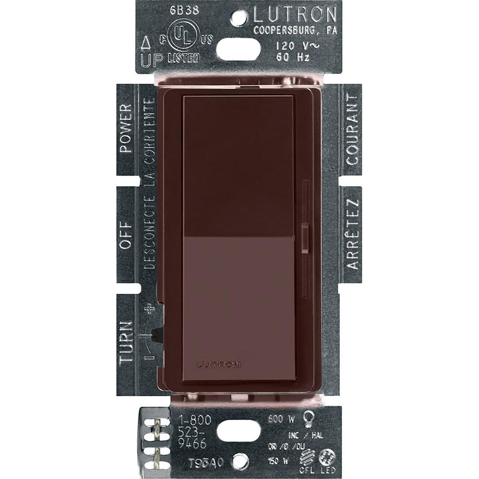 Lutron Diva LED+ dimmer paddle switch showing smooth dimming for LEDs