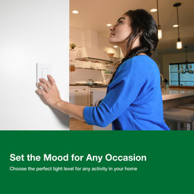 Lutron Diva LED+ dimmer wall-plate-friendly design enhances upgrade aesthetics.