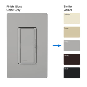 Diva paddle switch provides easy on/off control for everyday lighting.