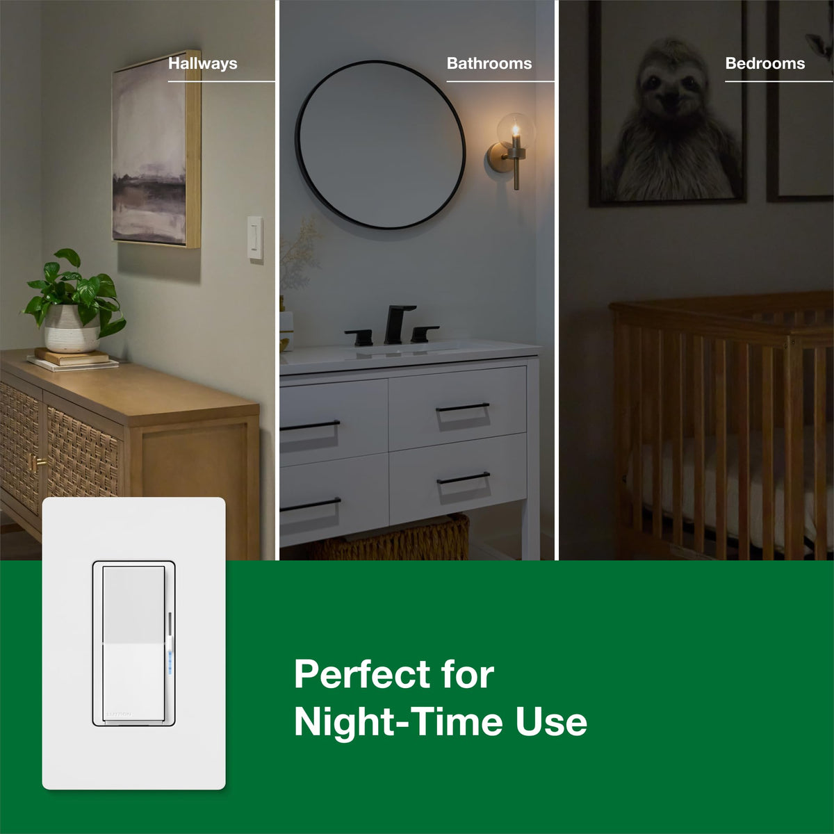 No neutral wire required by Lutron Diva, ideal for upgrading older homes