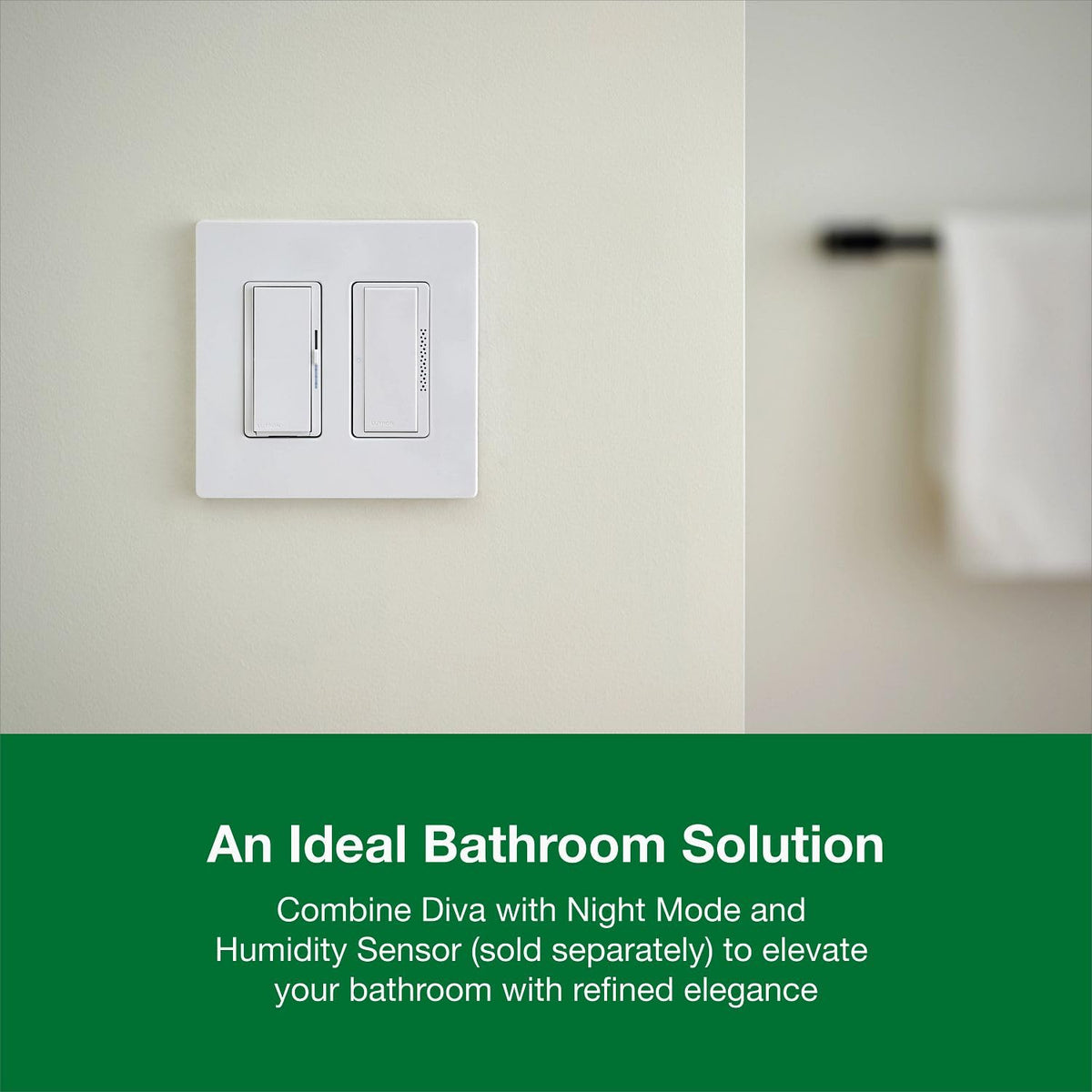 Lutron Diva installed in single-pole and 3-way configurations for flexible layouts
