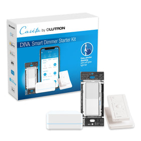 Lutron Diva smart dimmer switch enabling LED dimming.