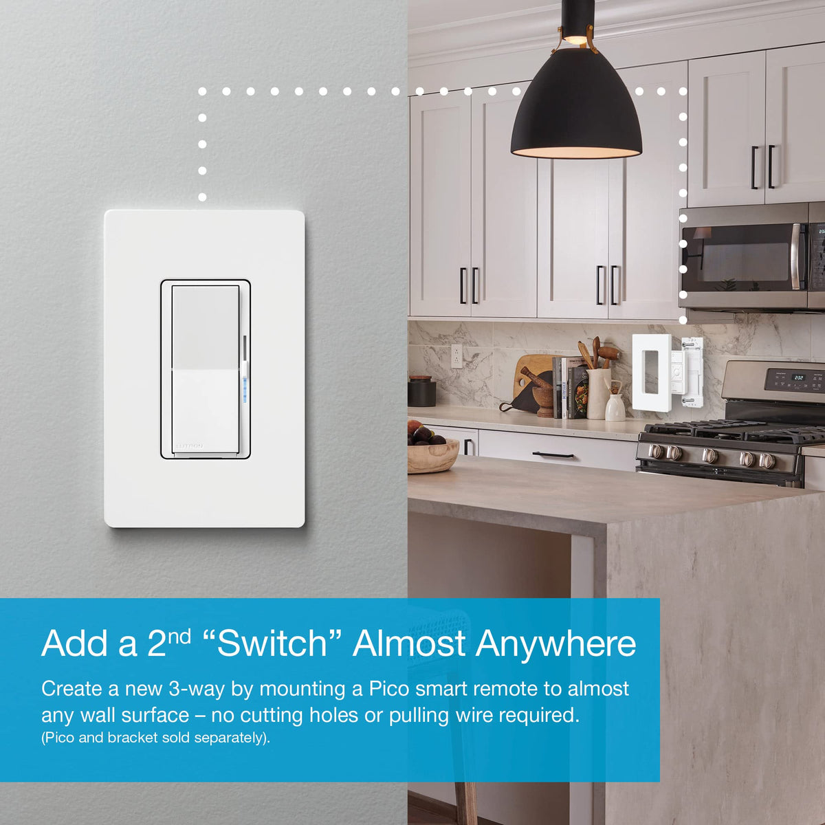 In-wall installation of the Diva switch shows clean, modern wiring integration.