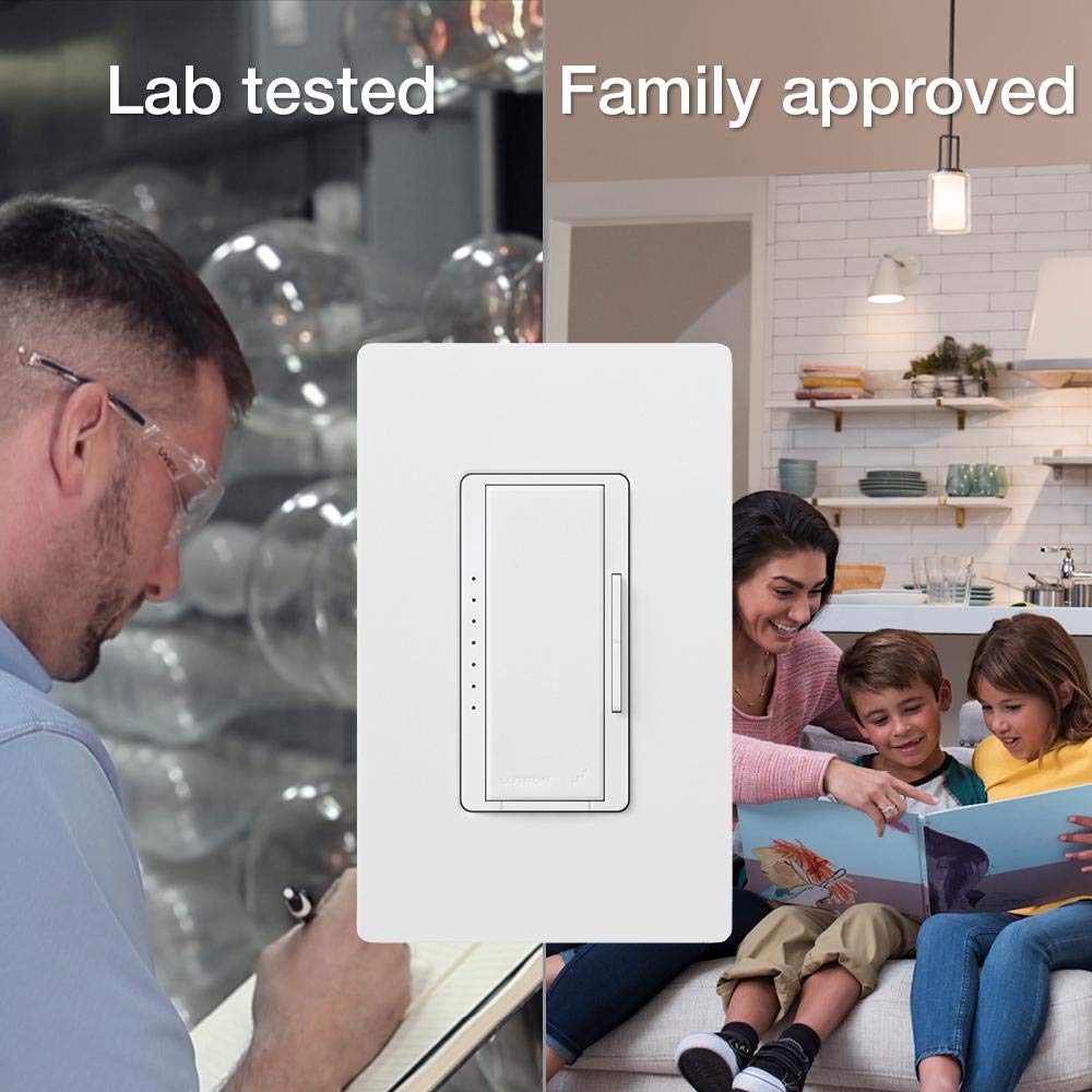 MACL-153M-RHW-WH wall plate assembly for quick, clean multi-location dimming setup