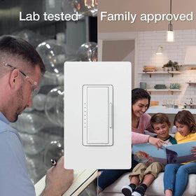 MACL-153M-RHW-WH wall plate assembly for quick, clean multi-location dimming setup