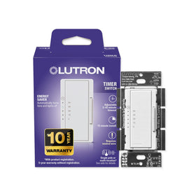 Lutron Maestro Countdown Timer Switch installed in a closet saves energy.