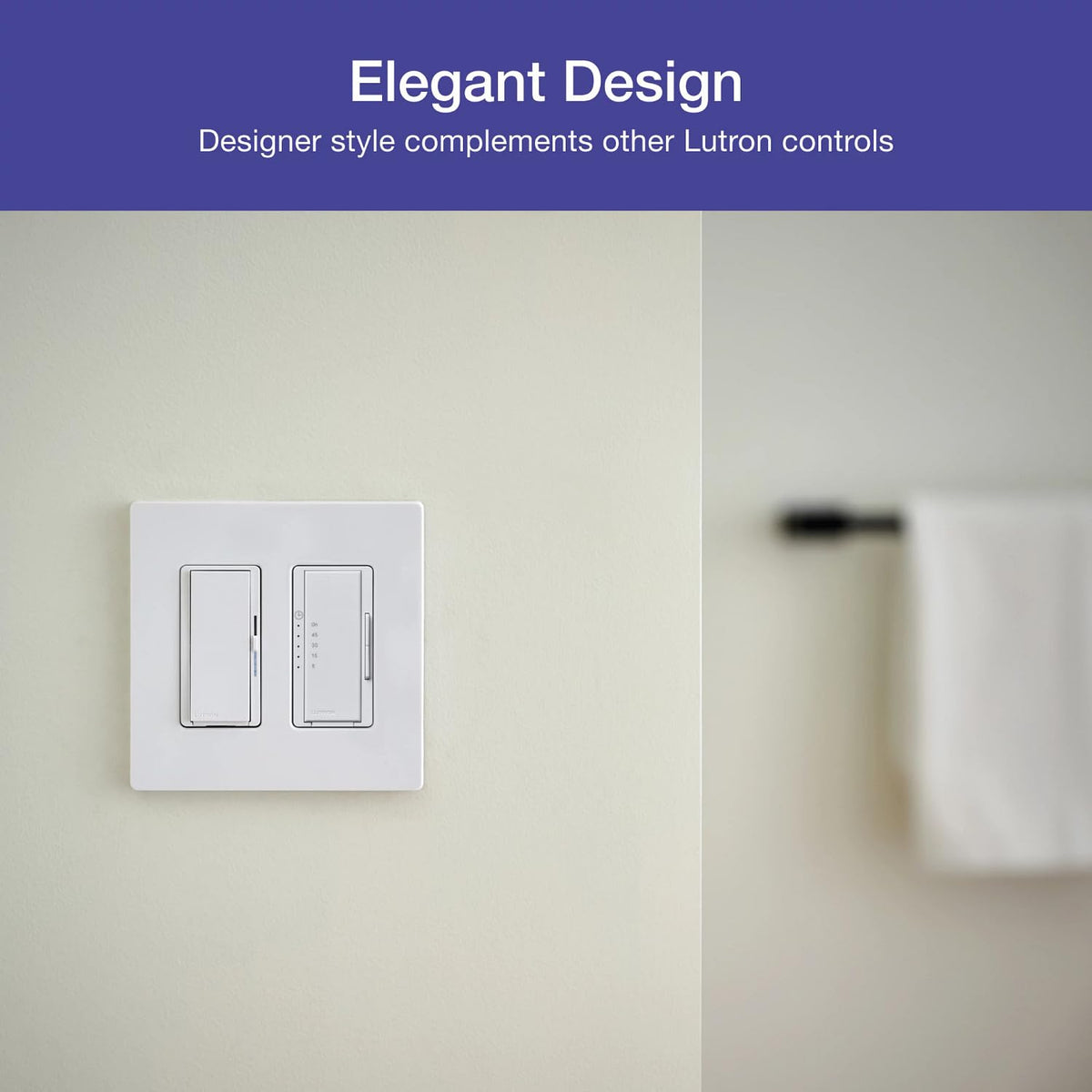 Lutron Maestro Countdown Timer Switch displays soft LED time remaining.