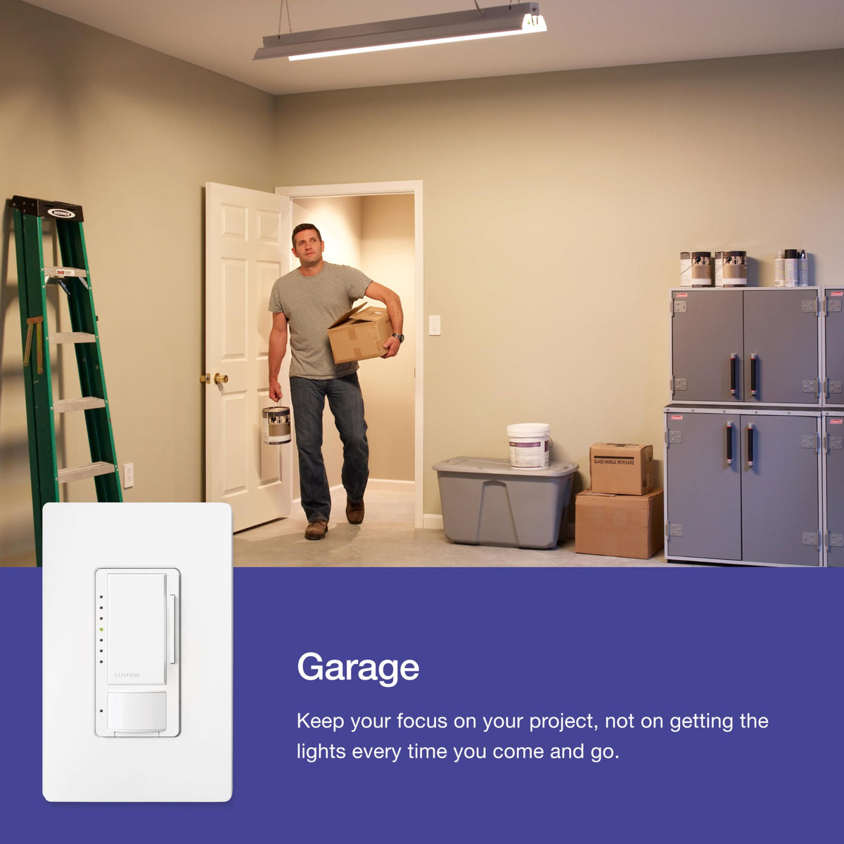 Lutron Maestro LED+ dimmer multi-location setup for large rooms