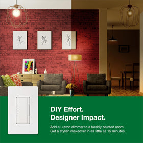 Coordinating wall plate sold separately for a finished look.