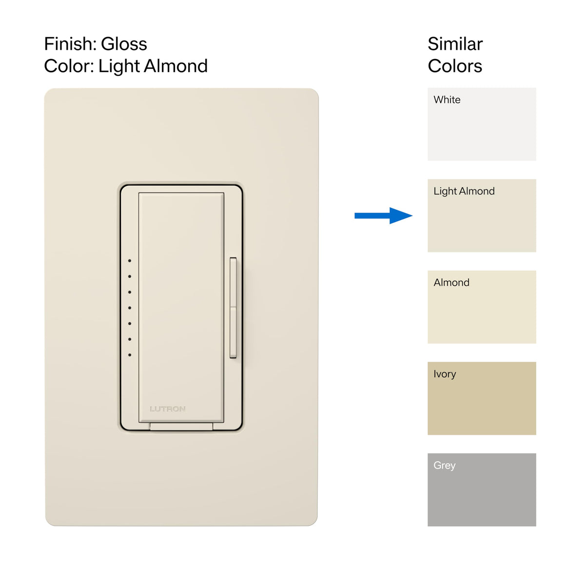 Wide dimming range lets you tailor mood and task lighting.