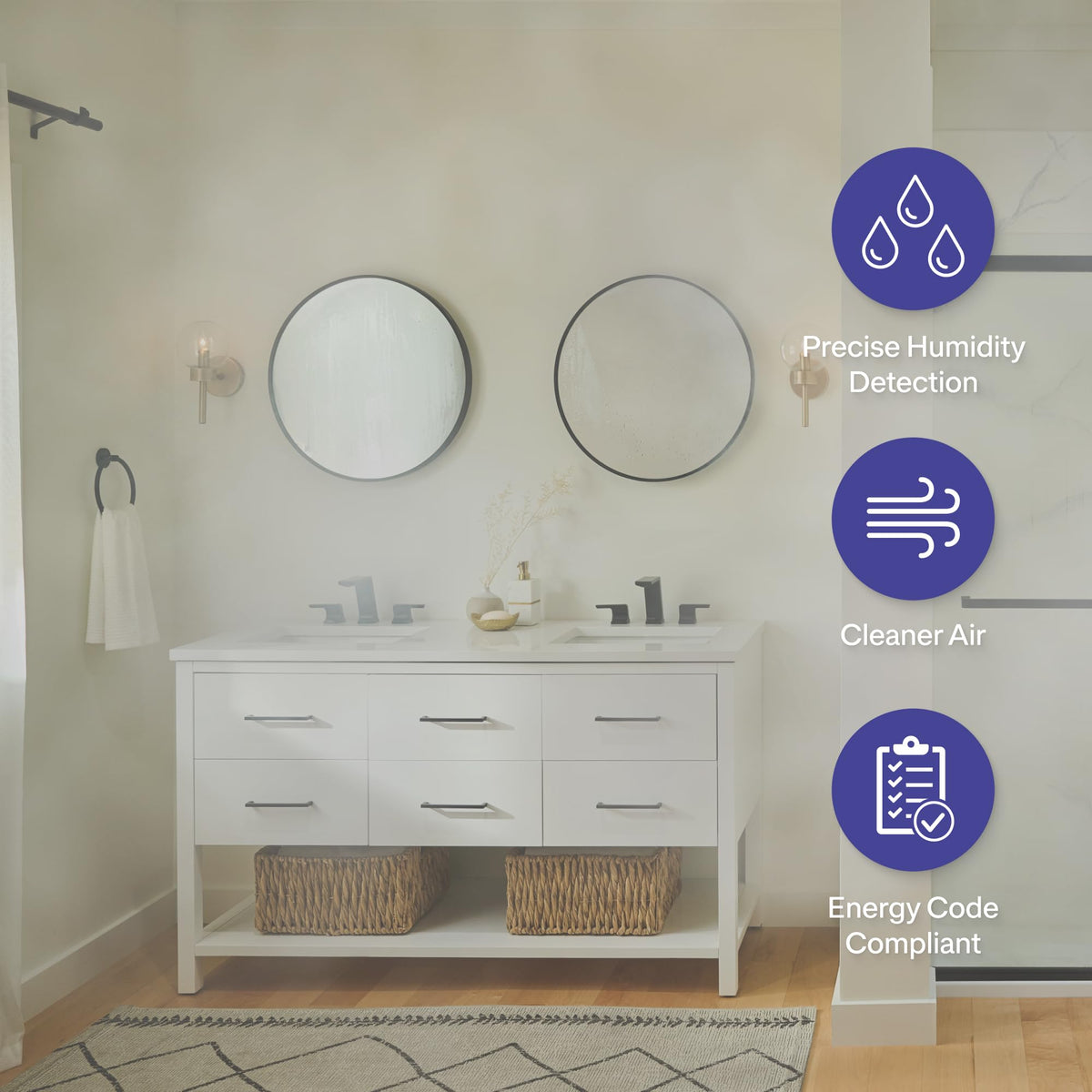 Lutron MS-HS3G-WH wallbox installation image emphasizes quick, neutral-wire setup.