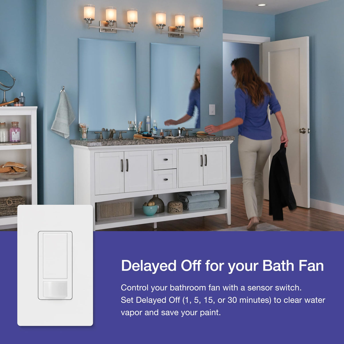 Occupancy and vacancy modes customize auto-on and auto-off behavior.