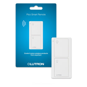 Lutron Pico Remote white front view for easy on/off lighting