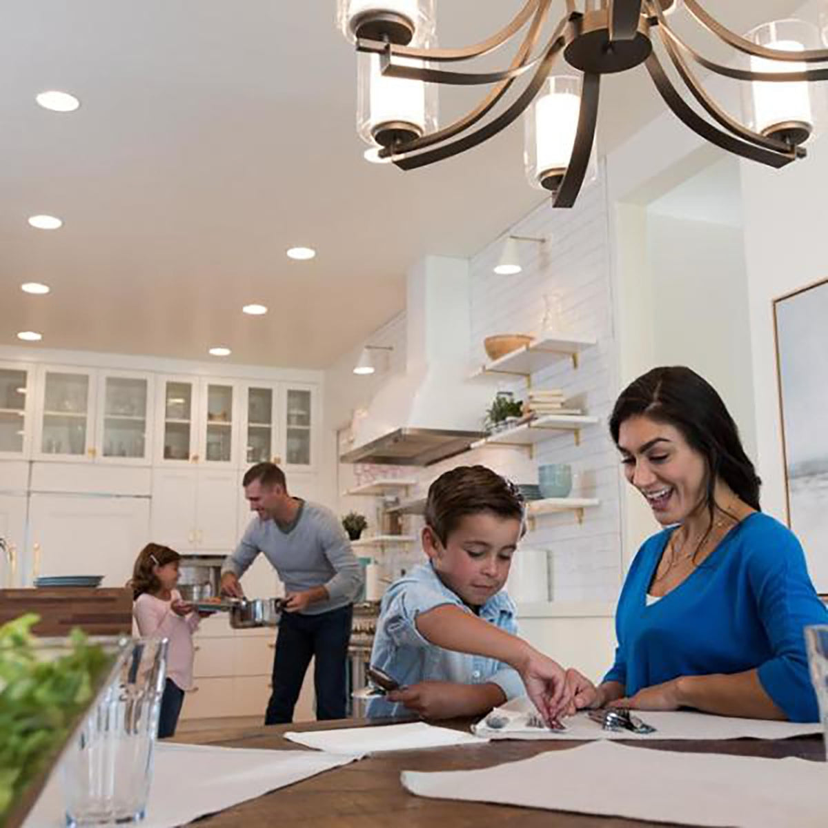 Lutron Skylark LED+ dimmer 3-way setup showing two control points