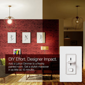 Lutron Skylark LED+ dimmer wall plate not included in the box
