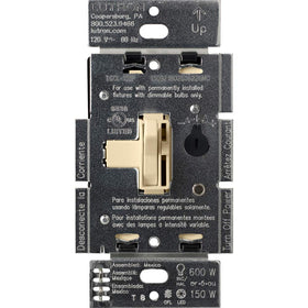 Lutron Toggler LED+ Dimmer switch in ivory face with precise brightness control
