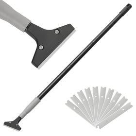 Luvenia heavy-duty 4in razor blade scraper with durable blade for tough stains.