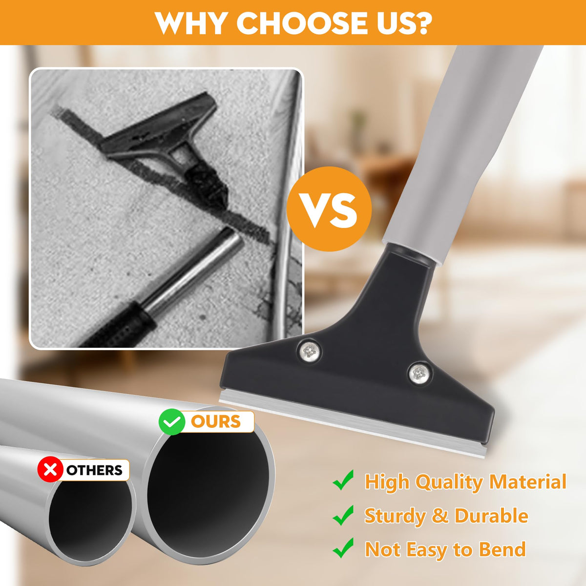 Luvenia ten blades included for versatile cleaning tasks.