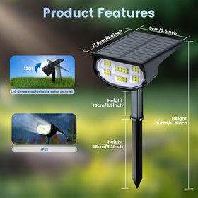 LuViva Solar Spot Lights auto dusk-to-dawn operation for safe nights