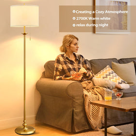 Luvkczc 60in gold floor lamp pole with clean lines for modern interiors.