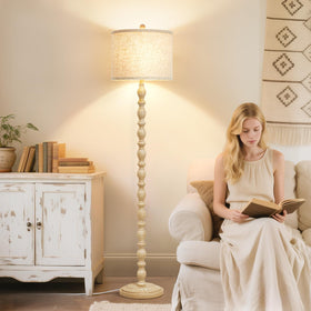 Luvkczc 62-inch height fits beside sofas or beds for ambient lighting.