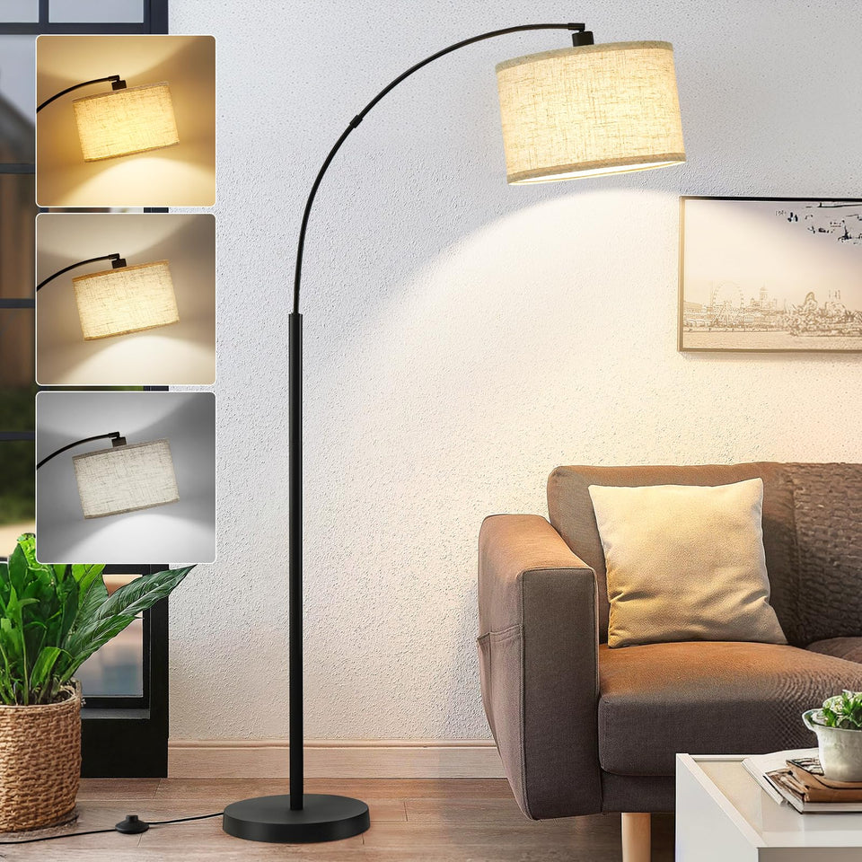 Luvkczc arc floor lamp base is sturdy for stable placement in living rooms.