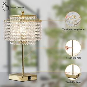 Luvkczc crystal shade detail highlighting the sparkling design.