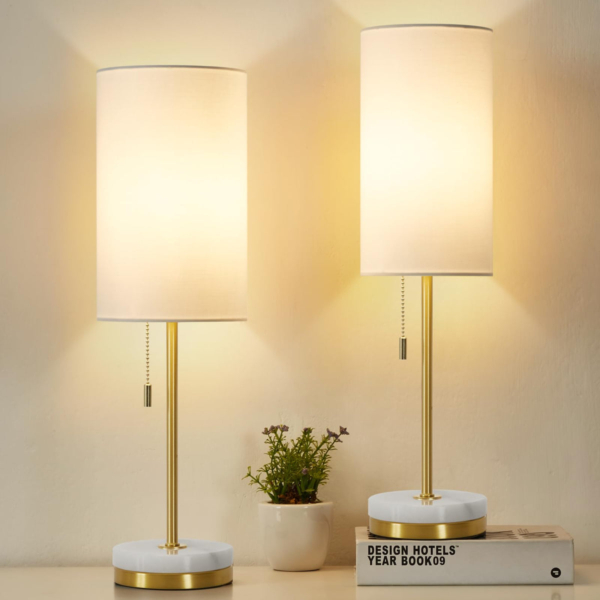 Luvkczc desk lamp with marble base for stable, stylish lighting