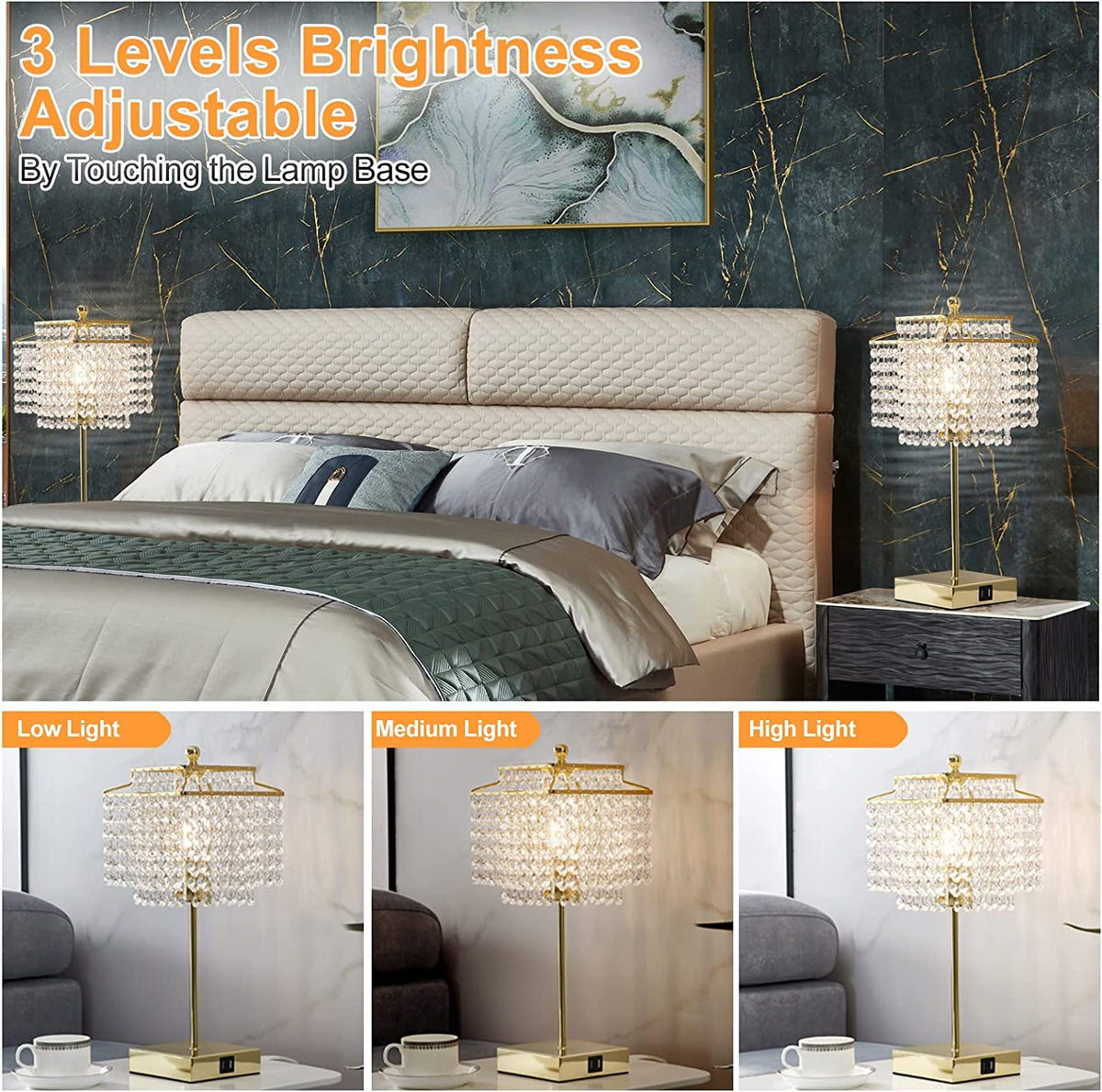 Luvkczc dimmable LED bulb included with the lamp for instant brightness control.