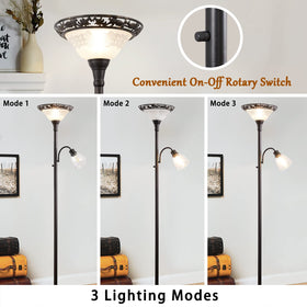 Luvkczc floor lamp adjustable gooseneck provides focused reading light