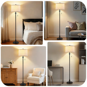 Luvkczc floor lamp creates corner ambience in living rooms and bedrooms.