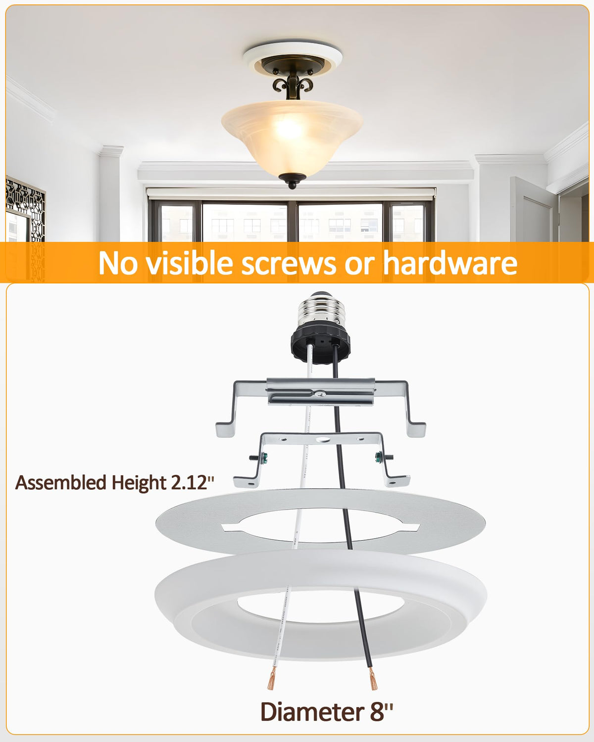 Luvkczc mounting bracket kit simplifies installation for secure light upgrades.