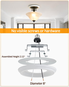Luvkczc mounting bracket kit simplifies installation for secure light upgrades.