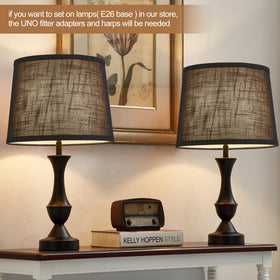 Luvkczc 10 inch high shade for balanced bedside lighting